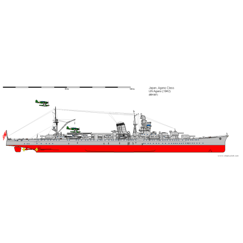 AGANO Imperial Japanese Navy Light Cruiser -31344