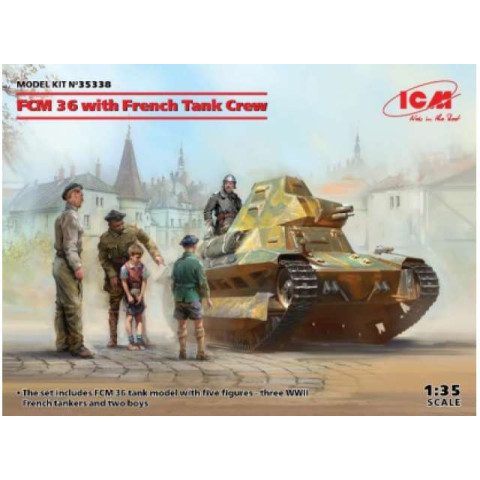 FCM 36 with French Tank Crew -ICM35338