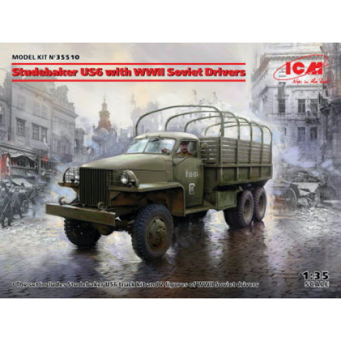 Studebaker US6 with WWII Soviet Drivers  -35510