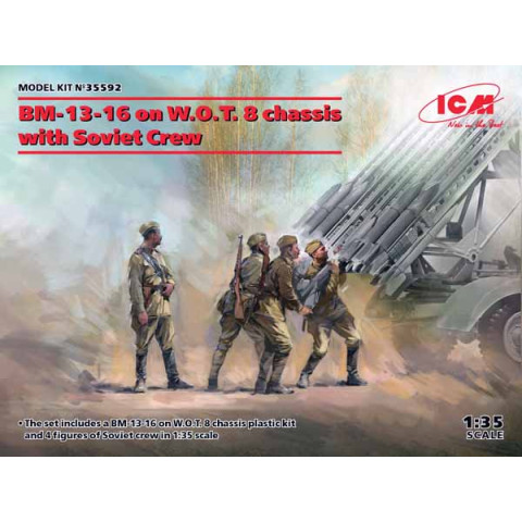 BM-13-16 on W.O.T. 8 chassis with Soviet Crew -35592