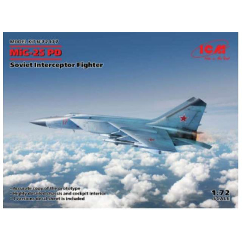 MiG-25 PD, Soviet Interceptor Fighter -ICM72177