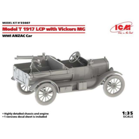 Model T 1917 LCP w Vickers MG WWI ANZAC car -icm35607