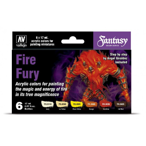 Paint set  Fire Fury -70243 