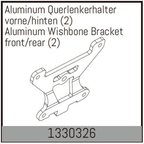Aluminum Wishbone Bracket front/rear -1330326