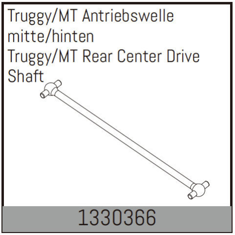 Truggy/MT Rear Center Drive Shaft -1330366