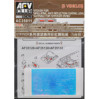 Anti Reflection Sticker for Stryker Model Kit -AC35011