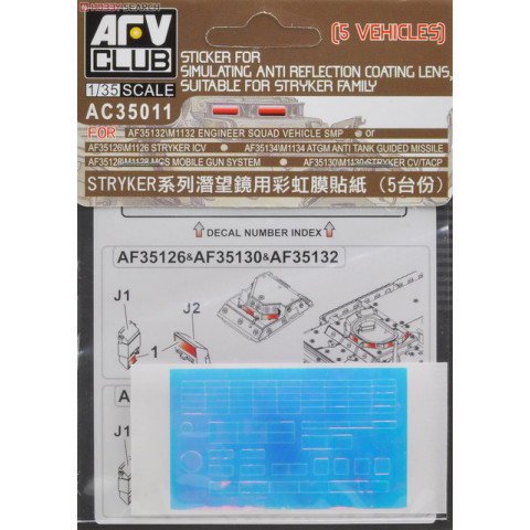Anti Reflection Sticker for Stryker Model Kit -AC35011