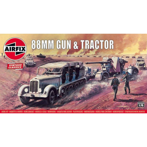 88mm Gun & Tractor Classic Vintage -AF02303V
