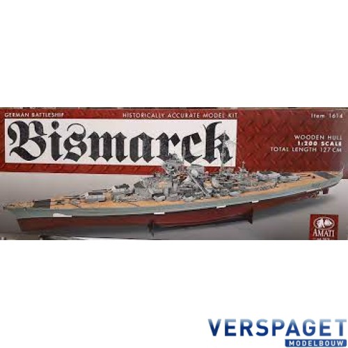German Battleship Bismarck Schaal 1/200 -1614