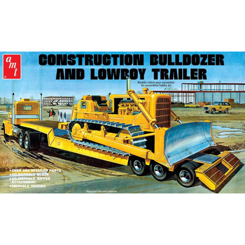 Lowboy Trailer & Bulldozer Combo -1218