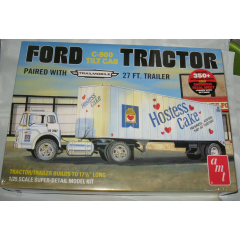 Ford C-900 Tilt Cab Tractor paired with 27 ft. Trailer - 1221