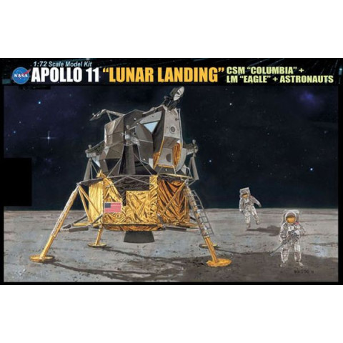 Apollo 11 "Lunar Landing" CSM "Columbia" + LM "Eagle" + Astronauts -11002