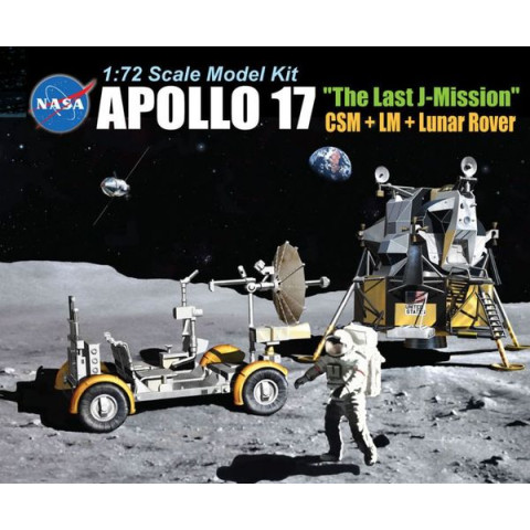 Apollo 17 the Last J-Mission CSM + LM + Lunar Rover -11015