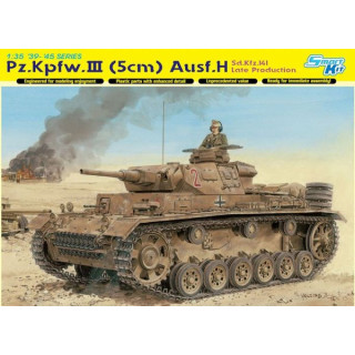 German PzKpfw.III (5cm) Ausf.H Sd.Kfz.141 Late Production Version -6642