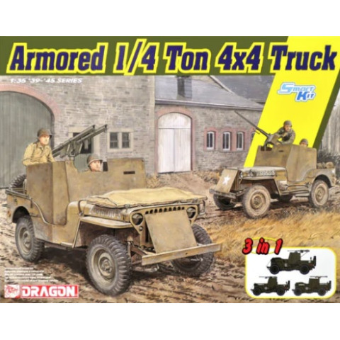 Armored 1/4-Ton 4x4 Truck w/.50-cal Machine Gun -6727