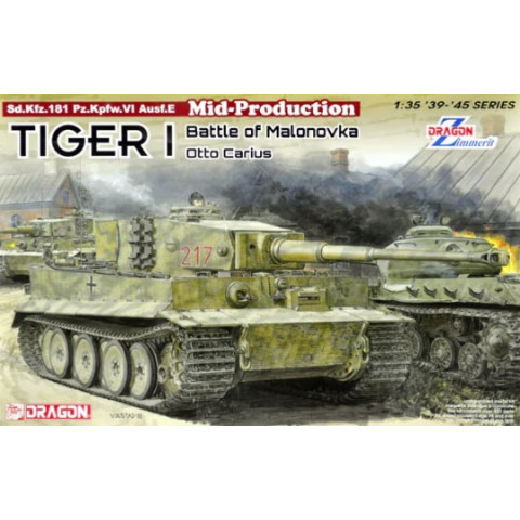 Tiger I Mid-Production w/Zimmerit Otto Carius Battle of Malinava Village 1944 -6888