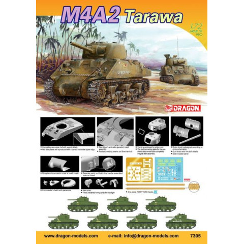 Sherman M4A2 75mm, Tarawa USMC PTO -7305