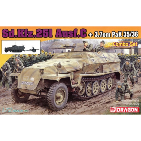 Sd.Kfz.251/1 Ausf.C + 3.7cm PaK 35/36  Combo Set -7611