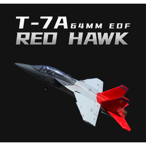 X-FLY 64MM T-7A RED HAWK EDF JET 750MM w/o TX/RX/BATT -XF103P