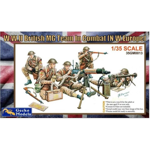 W.W. II British MG Team in Combat N.W. Europe -35GM0013