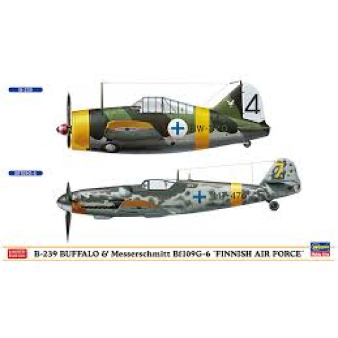 B-239 Buffalo & Messerschmitt Bf109G-6 Finnish Air Force -02279