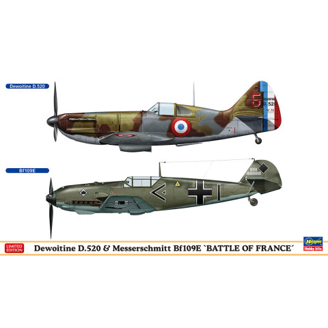 Dewoitine D.520 & Messerschmitt Bf109E BATTLE OF FRANCE -02332