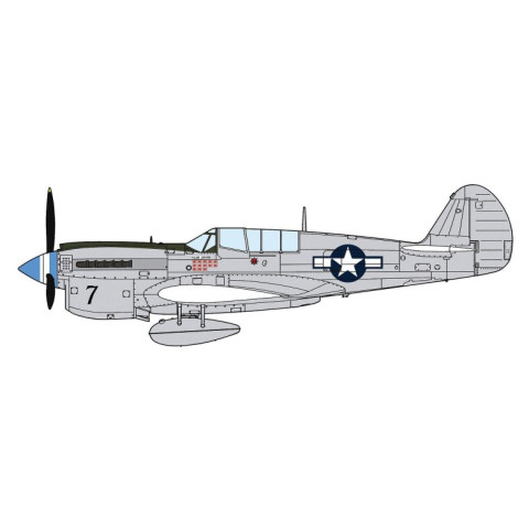 P-40N Warhawk Natural Metal Aces -07516