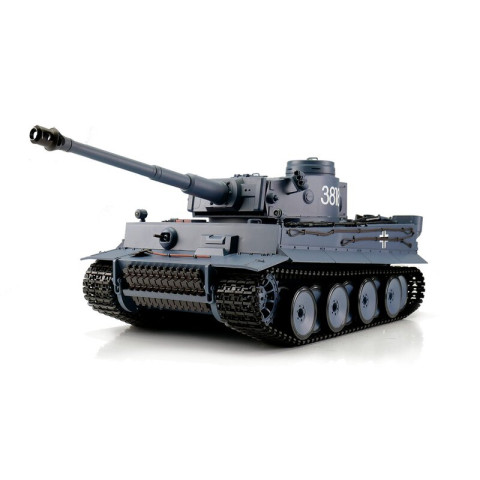 RC Tank 1/16  Tiger I grey BB + IR Metal Gear -13316-GY