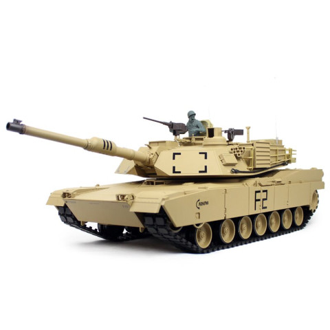 RC Tank Edition Heng Long Pro RC Tank 1/16 M1A2 Abrams Sand Tank BB + IR Metalen rupsbanden Edition -14321SN