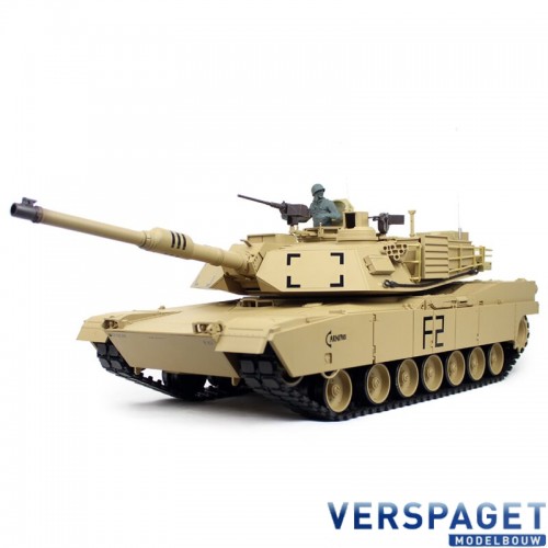 RC Tank Edition Heng Long Pro RC Tank 1/16 M1A2 Abrams Sand Tank BB + IR Metalen rupsbanden Edition -1116039182