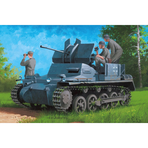 German Flakpanzer IA  w/Ammo Trailer -80147