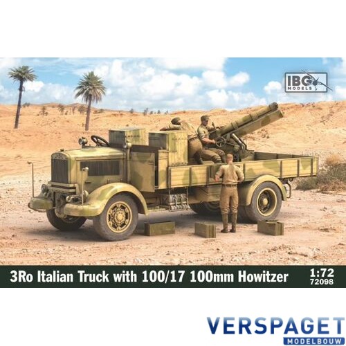 3Ro Italian Truck with 100/17 100mm Howitzer -72098