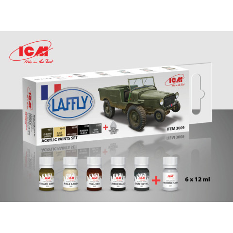 Laffly V15T and other French AFV Paint Set -3009