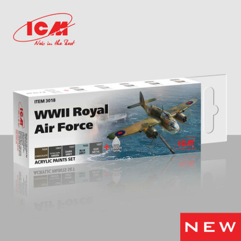 Acrylic paint set WWII Royal Air Force -3018