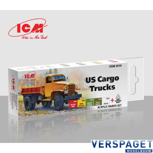 Acrylic paint set for USA Cargo Trucks -3019
