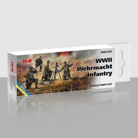 Acrylic paint set WWII Wehrmacht Infantry  -3022