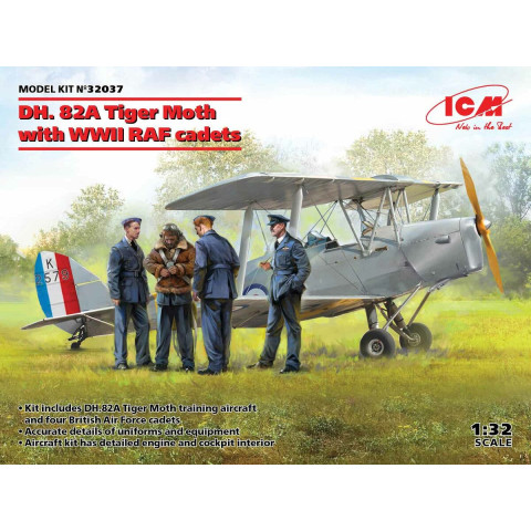 DH. 82A Tiger Moth with WWII RAF cadets -32037