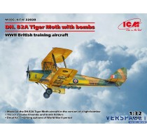 DH. 82A Tiger Moth with bombs WWII British training aircraft -32038