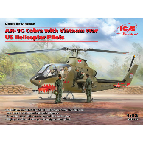 AH-1G Cobra with Vietnam War US Helicopter Pilots -32062