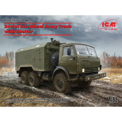 Soviet Six-Wheel Army Truck with Shelter -35002