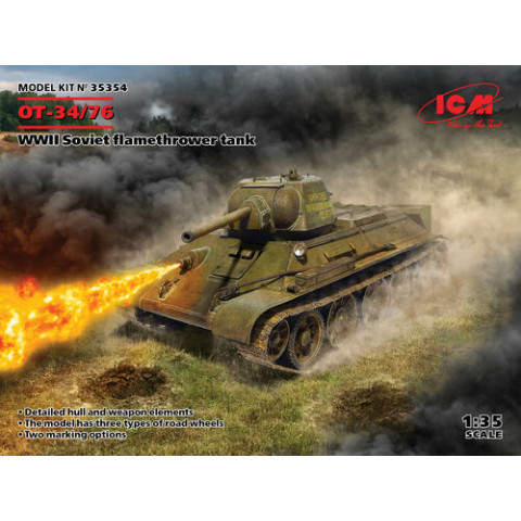 ОТ-34/76 WWII Soviet flamethrower tank -35354