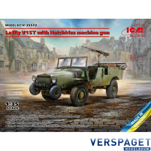 Laffly V15T with Hotchkiss machine gun -35572