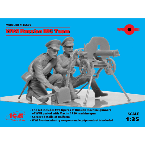 WWI Russian MG Team (2 figures) -35698