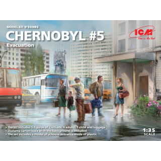 Chernobyl#5. Evacuation (4 adults, 1 child and luggage)  -35905