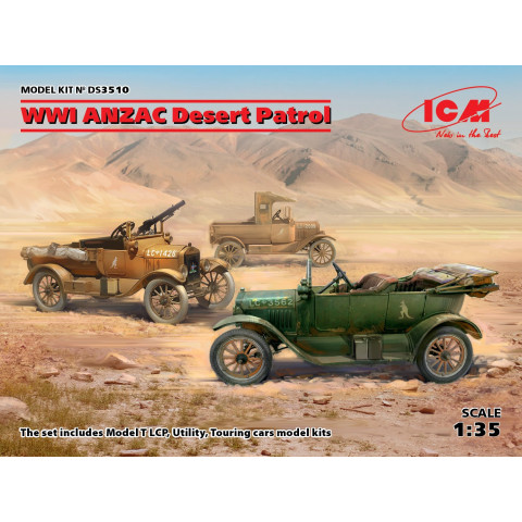 WWI ANZAC Desert Patrol Model T LCP, Utility, Touring -DS3510