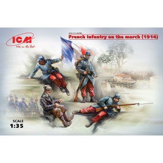 French Infantry on the march (1914) -35705