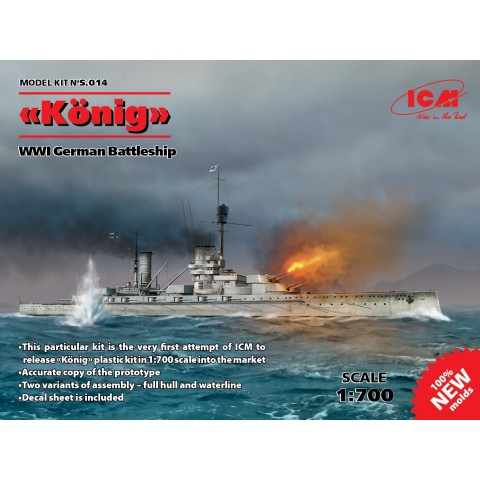 König WWI German Battleship -S.014