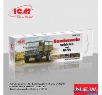 Acrylic paint set for Bundeswehr vehicles and AFVs -3017