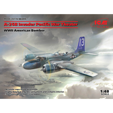 Douglas A-26B Invader Pacific War Theater, WWII American Bomber- 48285