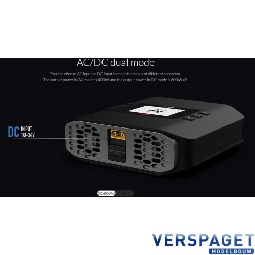 K4 Smart Charger AC/DC 1-8S / 20Ax2 Charger -9782178